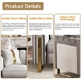 thumbnail image 2 of Rophefx Velvet Tufted Sofa Set,Classic Chesterfield Deep Seat Sofa Couch Set of 2 with Gold Legs,3 Seater& Loveseat Furniture Sofa for Living Room Bedroom Apartment Office,Silver Gray(67"+84.7"), 2 of 8
