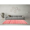 thumbnail image 3 of Ahgly Company Indoor Round Solid Red Modern Area Rugs, 4' Round, 3 of 4