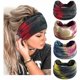 thumbnail image 1 of Diademas bohemias para mujer, bandas anchas elásticas para el cabello, turbante anudado, banda para la cabeza para yoga, correr, banda para el sudor, diadema elástica, diademas elegantes, accesorios p, 1 of 4