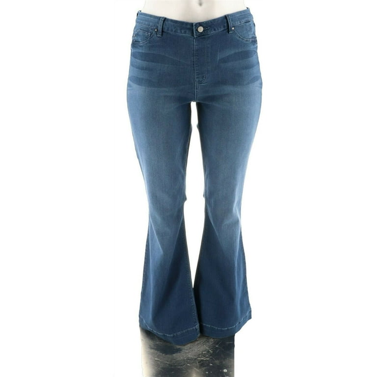 Laurie Felt Tall Silky Denim Flare Pull On Jeans Women s A295670