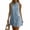 Light Blue, variant on Women's Cotton Linen Fashion Sleeveless Crew Neck Shift Dress Back Button Closure Casual Summer Short Dress Pink XL
