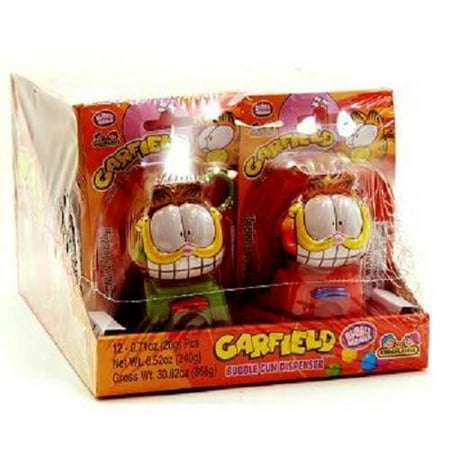 Gum Dispenser - Product Of Kidsmania, Garfield Bubble Gum Dispenser, Count 12 - Gum / Grab Varieties & Flavors