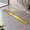 Gold Tile Insert Grate-18 inch, variant on Linear Shower Drain 60 Inch Matte Black With Tileert Panel