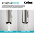 thumbnail image 3 of Kraus KPF-2820BB Oletto Single Handle Pull-Down Kitchen Faucet, 17 Inch, Brushed Brass, 3 of 9