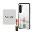 thumbnail image 2 of Mirror Phone Case for Samsung Galaxy S23 Plus with Diamond Ring Holder Bracket Clear Imaging Cover, Slim Thin Fit Make Up Soft Silicone Bumper Shockproof Lens Protection Case for Women Girls,Silver, 2 of 8