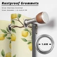 thumbnail image 6 of Outdoor Curtains for Patio Waterproof, Lemon Gnomes Windproof Pravicy Outside Porch Blackout Curtain, Summer Tropical Lemon Fruits Yellow Sun Blocking Grommets Curtains for Cabana Gazebo 54"x95", 6 of 9