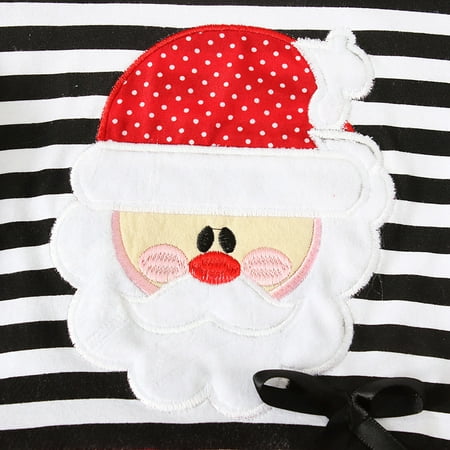 

nsendm Girls Junior Dresses Clothes Baby Princess Toddler Dress Kids Tulle Girls Santa Striped Christmas plus Size First Dress Dress Red 12-18 Months