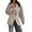 Light Gray, variant on Women Coat Wool Blend Office Work Lapel Collar Winter Jacket Trench Coat S
