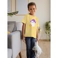 thumbnail image 2 of Fluffy Ghost W Pumpkin T-Shirt Toddler -Image by Shutterstock,  3 Toddler, 2 of 4