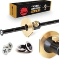 thumbnail image 2 of Clarke Brothers Wheel Marking Gauge - Woodworking Marking Scriber Kit With 2 Replacement Cutters - Wood Marking Tools With Graduated Inch & MM Scale - Solid Metal Bar Wood Scribe Tool For Carpenter, 2 of 4