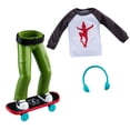 thumbnail image 3 of The Elf on the Shelf MagiFreez Holly Jolly Ollie Skateboard Set for Your Scout Elf - Includes Magical Standing Pants, elf- Sized Long Sleeve tee, Headphones and Skateboard, 3 of 5