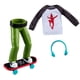 thumbnail image 3 of The Elf on the Shelf MagiFreez Holly Jolly Ollie Skateboard Set for Your Scout Elf - Includes Magical Standing Pants, elf- Sized Long Sleeve tee, Headphones and Skateboard, 3 of 5