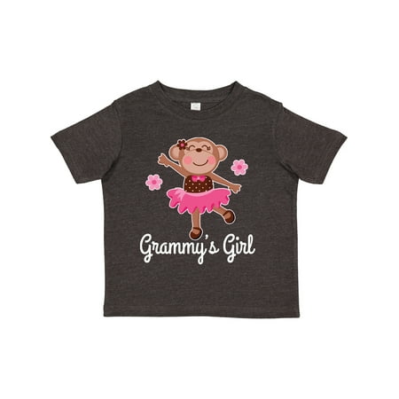 

Inktastic Grammy Girl Ballerina Monkey Gift Toddler Toddler Girl T-Shirt