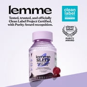 (2 pack) Lemme Sleep Gummies with 5mg Melatonin, Elderberry, Magnesium, L-Theanine, Chamomile and Lavender, Drug-Free Nighttime Sleep Aid, Vegan, Gluten Free, Gelatin Free, Non GMO, Berry Flavored, 60 Count