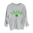 thumbnail image 5 of Charella Sweatshirts for Women St Patricks Day Decorations Long Sleeve Crewneck Tops 2024 Trendy T-shirt,Gray,XL, 5 of 5