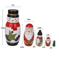 thumbnail image 2 of 5pcs Nesting Dolls Snowman Russian Matryoshka Dolls, 2 of 7