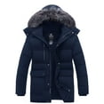 thumbnail image 4 of Wantdo Men's Big and Tall Coat Insulated Winter Jacket Hooded Puffer Outwear Jacket Navy 2XL, 4 of 13
