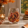 thumbnail image 4 of BBilaBu Fall Harvest Stemless Wine Glass, Printed Seasonal Drinking Cup for Wine, Juice, Water, Dining Table, Kitchen, Bar, Thanksgiving Dinner, Autumn Party and Seasonal Home Decor, 4 of 7