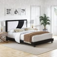 thumbnail image 3 of Boyd Sleep BRPBWB202QN Bernadette Faux Leather Upholstered Platform Bed, 3 of 5