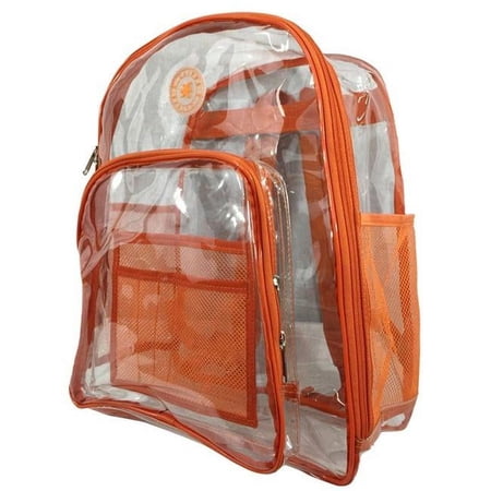 Deluxe 17 in. See-through Clear 0.5 mm. PVC Backpack