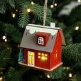 thumbnail image 5 of Glowing Christmas House Wooden Room Decor Xmas Light up Ornament Home Decor Christmas Decorations, 5 of 6