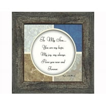 To My Son, Gift for Son from Mom or Dad Picture Frame, 6x6 75512