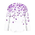 thumbnail image 5 of Blmnix Club Tops Cuffed Botanical Teacher Tees Long Sleeve V-Neck Shirts, 5 of 5