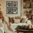 thumbnail image 4 of Hieng Vintage Christmas Wall Decor,Trendy Christmas Retro Posters for Room, Santa Snowman Deer Nutcracker Xmas Wall Art Prints for Living Room Kitchen Bedroom Office Set of 4 Unframed, 4 of 6