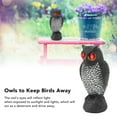 Owl Decoy,Plastic Owls to Scare Birds Away,Fake Keep Away,Garden Squirrels,Owl Scarecrows for
