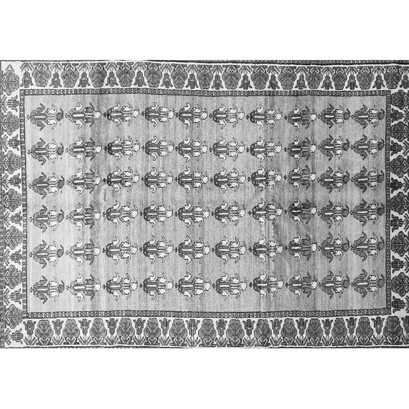 Ahgly Company Indoor Rectangle Persian Gray Traditional Area Rugs, 8' x 12'