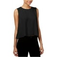 thumbnail image 2 of Rachel Roy Womens Lace Inset Sleeveless Blouse Top, Black, X-Small, 2 of 2