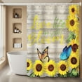 thumbnail image 2 of CSCHome Shower Curtain Sunflower Rustic Farmhouse Shower Curtain Set,Waterproof Quick-Dry Shower Sunflower Bathroom Curtain Deco, 2 of 5