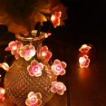 thumbnail image 4 of 10ft 30 LEDs Flower String Lights Fairy 3D Cherry Blossom String Lights Wire Battery Powered String Lights for Valentine's Day Wedding Nursery Girls Bedroom Decoration, 4 of 7