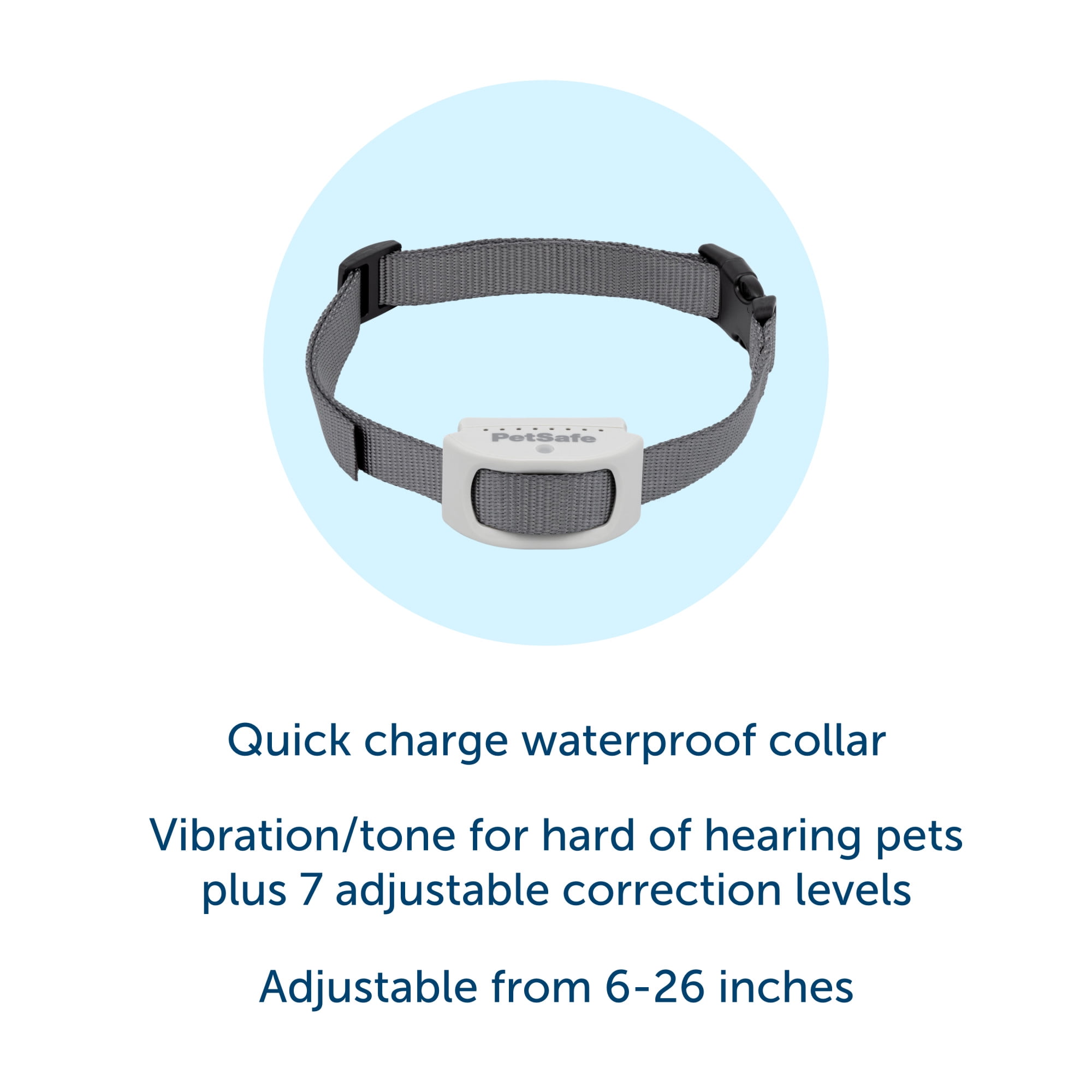 PetSafeClassic In-Ground FenceRechargeable Receiver Collarfor Dogs and Cats - From the Parent Company of INVISIBLE FENCE Brand -7 Levels of Adjustable Static Correction -For Pets 5lband Up