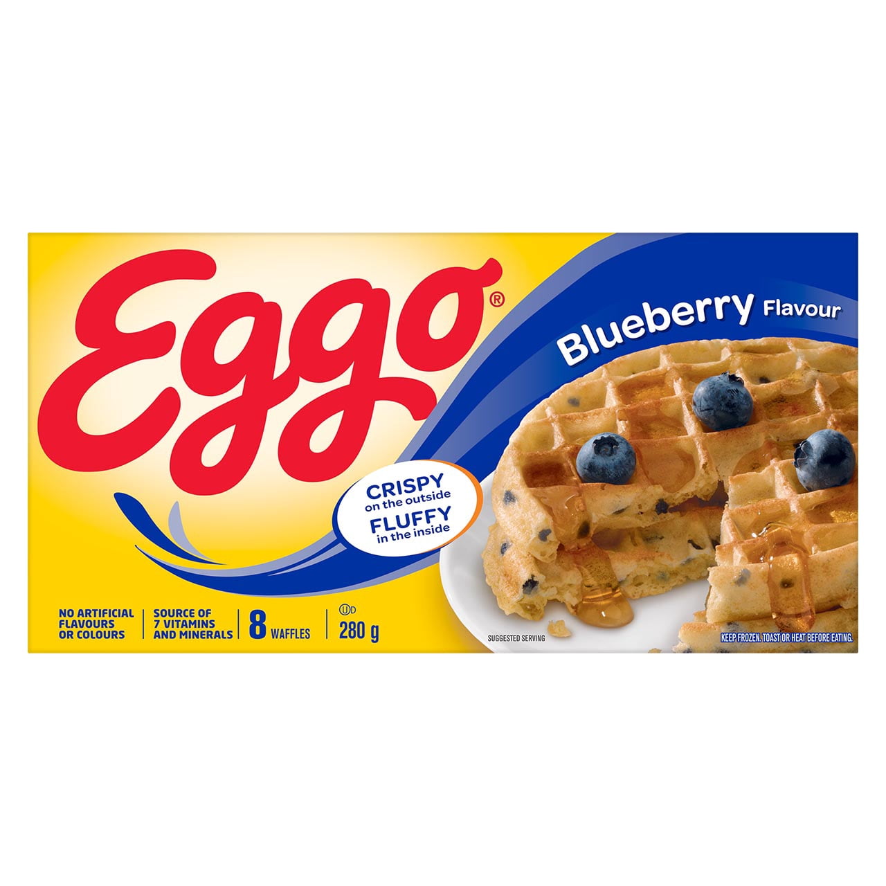 Gaufres EGGO* Saveur de bleuets, 280g (8 gaufres) 280 g, 8 gaufres