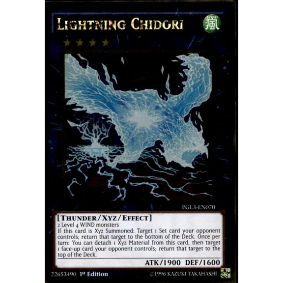 YuGiOh Premium Gold: Infinite Gold Gold Rare Lightning Chidori PGL3-EN070