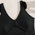 thumbnail image 6 of WRKEKC Girls Tankini Set 2 Piece Solid Color Cap Sleeve Top with Skirted Bottom Removable Pads 9-16 Years, 6 of 9