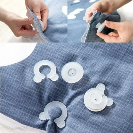 4X Comforter Grippers Bed Duvet Donuts Holders Bed Sheets Clips Holder ...