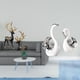 thumbnail image 2 of Elegante colección de figuras de resina de reno y cisne para mesa, mueble, sala de estar, decoración, boda, inauguración de la casa, regalo de centro, 2 of 8