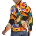 thumbnail image 6 of Lsque Abstract Musical Faces Pattern Casual Men's Hoodie,Hooded Sweatshirt with Kangaroo Pocket,Pullover Hoodie-X-Large, 6 of 7