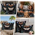 thumbnail image 5 of Black Butterfly Spring Outdoor Waterproof Pillow Covers, Summer Botanical Watercolor Decorative Square Throw Pillowcase Sofa Cushion Sham for Patio/Couch/Chair, 18"x18" 2 Pack, 5 of 8