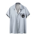 thumbnail image 1 of Camiseta Casual con Botón de Solapa de Color Sólido de Manga Corta para Hombres, Camiseta Ligera para Fiesta, Trabajo, Viajes Y Primavera Verano, 1 of 5