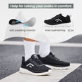 thumbnail image 4 of FitVille Mens Walking Shoes Wide Width Lightweight Men’s Wide Athletic Sneakers (Dark Blue, 14 Wide), 4 of 7