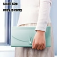 thumbnail image 4 of Mini Accordion File Folder, Half-Letter Size 13-Compartment Receipt/Bill Organizer, Durable Polypropylene, Portable for Home/Office/Travel, Green, 4 of 6