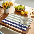 thumbnail image 5 of Placemats Set of 6, Sage Green Stripes Place Mats Navy Blue Nautical Anchor Tablemats Washable Placemat Table Decoration for Kitchen Table Dinner Party Home Decor Indoor Outdoor 13x19 Inch, 5 of 9