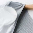 thumbnail image 5 of Yteetum Maternity Breastfeeding Dress Pregnant Solid Color V-Neck Short Sleeve Nursing Dresses Pregnant Woman Postpartum Sleepwear With Chest Pad Dress, 5 of 9