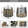 thumbnail image 2 of Yayeee Ashtray with Lid for Cigarette Smokeless Stainless Steel Home Ash Holder, Beige Halloween Skeleton, 2 of 7