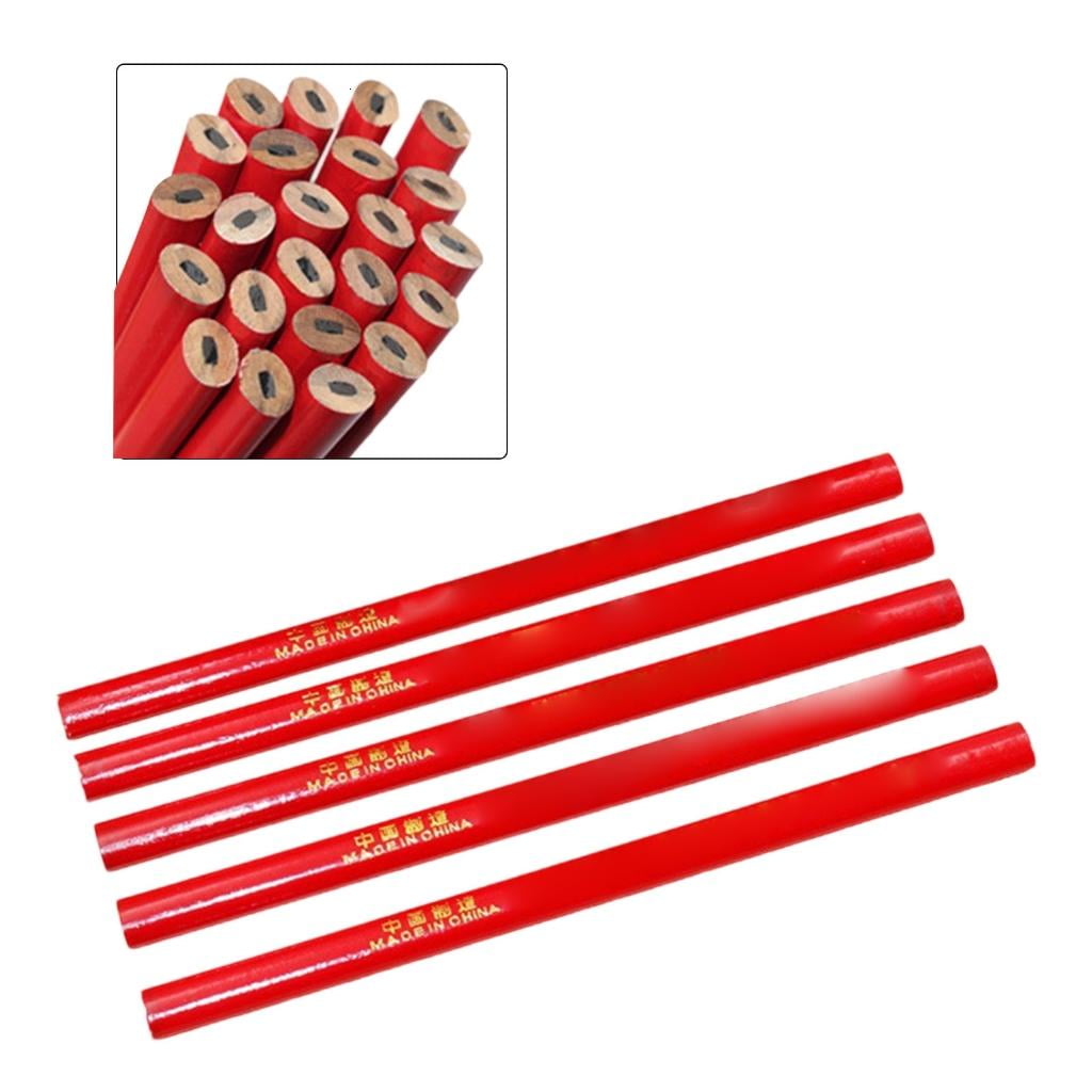 Giaone 100Pcs Professional Drafting Pencils Ergonomic Oval Grip Woodworking Pencil