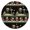 Black Christmas Santa-1, variant on White Christmas Tree Pattern Round Fitted Tablecloth with Elastic Edge,Dining Table Cover Waterproof,Outdoor Round Tablecloth for Camping,Dining,Indoor and Outdoor