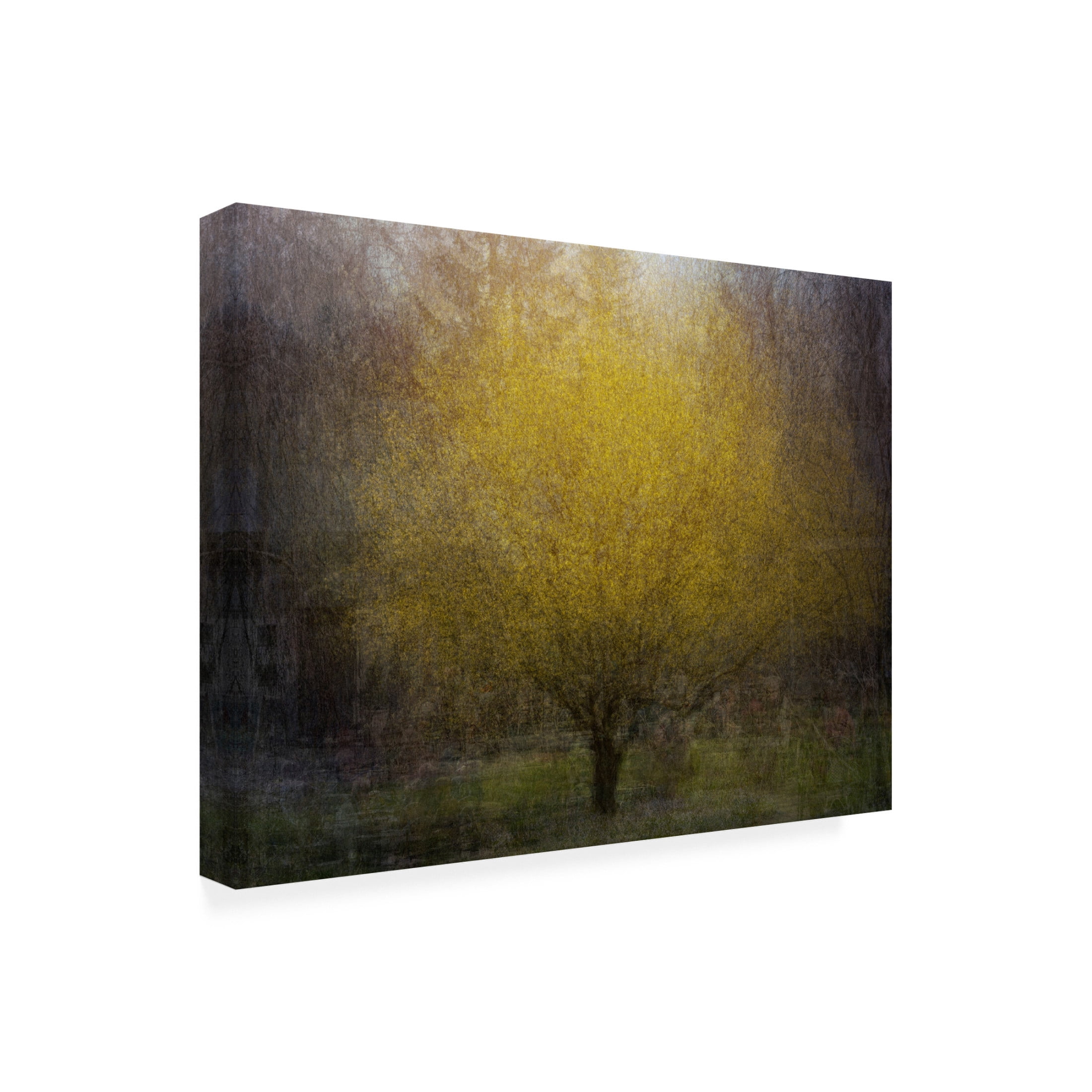Canvas Wall Art - Nel Talen 'Town Square' Wall Art for Living Room, Bedroom, or Office Décor by Trademark Fine Art - 24 x 18 Inches